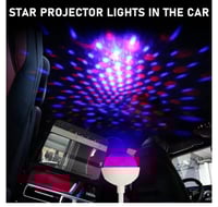 مصباح سقف السيارة على شكل نجوم، مصباح ليلي قابل لل...