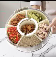 صينية تقدم بلاستيك مع غطاء الفواكة و المكسرات مكون...