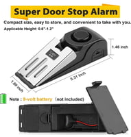 سدادات الباب، سدادة باب DMG مع منبه أمان 120 ديسيب...