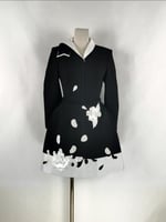 فستان مورد أسود قصير