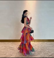 فستان بألوان مزهره