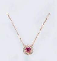 قلادة البلورة سوارفسكي تقليد مع الملحقات