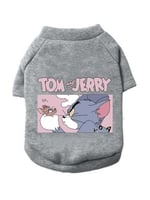 ملابس للحيونات الأليفة بطباعة كرتون توم وجيري