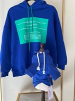 blue hoodie
