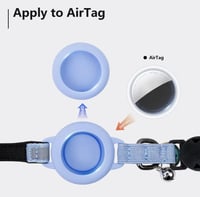 طوق عاكس على شكل قط لقطعة apple air tag