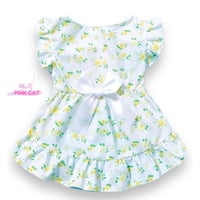 فستان للحيوانات الأليفة بطباعة زهور