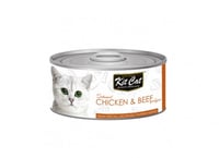 معلبات شرائح الدجاج و اللحم البقري 80غ من شركة Kit...