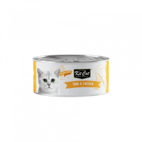 معلبات سمك التونا مع الدجاج 80غ من شركة KitCat