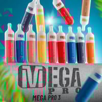 ميقا برو 3000 سحبه -mega pro 3000 puffs
