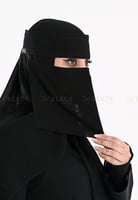 نقاب قصير مطاط مايل بدون مقوى