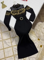 فستان خامه كرب استرتش