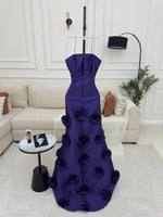 فــســتان سهره أنيق الاصلي الخامه/ ميكادو ورود