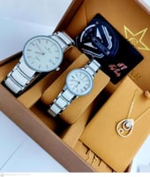 طقم ساعات رجالي نسائي راقي ب