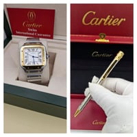 اطقم رجالي ساعه وقلم كارتير