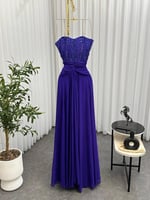 فستان * خامة: باربي - صدريه تل مطرزه خرز يدوي * ⁠