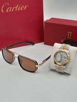 ساعه رولكس مع نظارة كارتير مع الملحقات