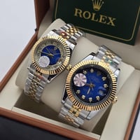 طقم ساعه رجالي نسائي من ماركة رولكس