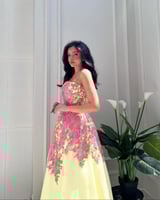 فستان سهرة الخامة: اورجنزاء+ كلفة جاهزه اصلي