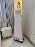 فستان الخامه:ميكادو بتطريز خرز شك