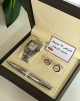 هدي من تحب ◼️ طقم ساعه. ▪️ساعة شكل كارتير . ▪️قلم...