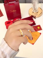 خاتم نسائي انيق خاتم مع زركون كارتير