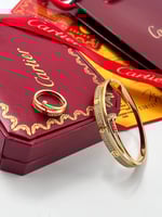 طقم كارتير اسواره مع الخاتم ذهبي وفضي