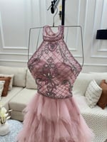 فستان الخامه تل الأصلي و تطريز يدوي