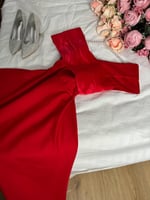 فستان تفته مطفي راااقي + صدر تفته واقف لمعه