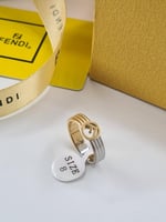 خاتم فندي هاي كولاتي بالونين الذهبي والمكس