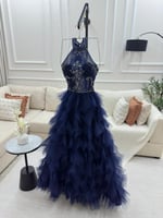 فستان الخامه تل الأصلي و تطريز يدوي