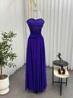 فستان * خامة: باربي - صدريه تل مطرزه خرز يدوي * ⁠