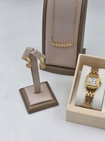 ساعات كارتير النسائية مع حلق وسلسال