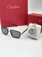 ساعه رولكس مع نظارة كارتير مع الملحقات