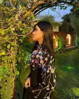 فستان باربي + تطريز ورود الاصلي