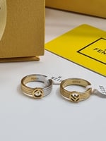 خاتم فندي هاي كولاتي بالونين الذهبي والمكس