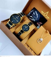 طقم ساعات رجالي نسائي راقي ب
