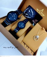 طقم ساعات رجالي نسائي راقي ب