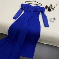 فستان أزرق الانيق وصل