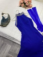 فستان تفته نفس العارضه الاصلي * اربعه فايبر كرستال...