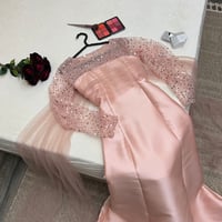 فستان ناعم خامه ميكادو