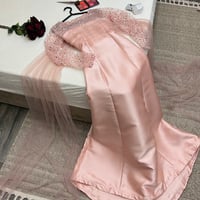 فستان ناعم خامه ميكادو