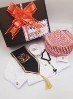 طقم ولادي ▪️ثوب كبك سعودي . ▪️وشاح بالاسم حسب الطل...