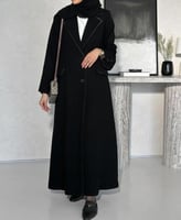 القماش كريب كوبا ببطانه داخليه + طرحة