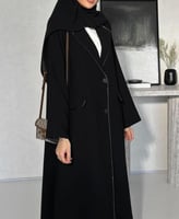 القماش كريب كوبا ببطانه داخليه + طرحة