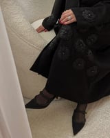 القماش كريب ملكي +طرحة