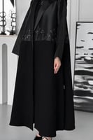 القماش كريب ملكي + تفته +طرحة