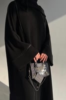 القماش كريب ملكي + طرحة