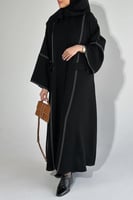 القماش كريب ملكي + طرحة