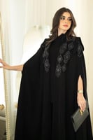 القماش كريب ملكي + طرحة