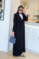 القماش كريب ملكي + طرحة